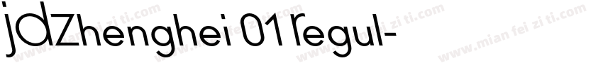 JDZhenghei 01 Regul字体转换
